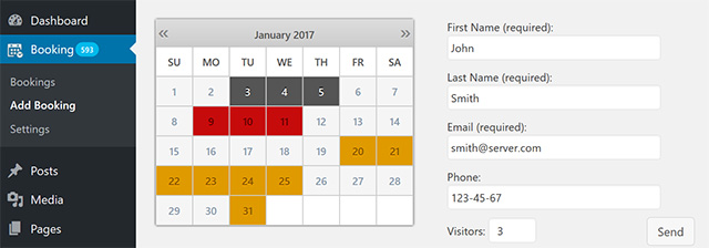 Booking Calendar WordPress plugin