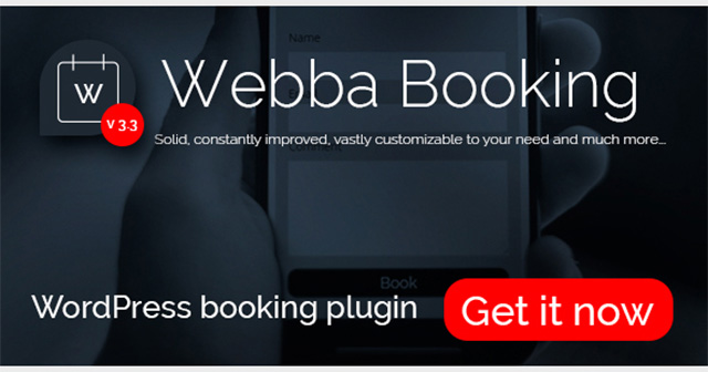 Webba Booking WordPress plugin