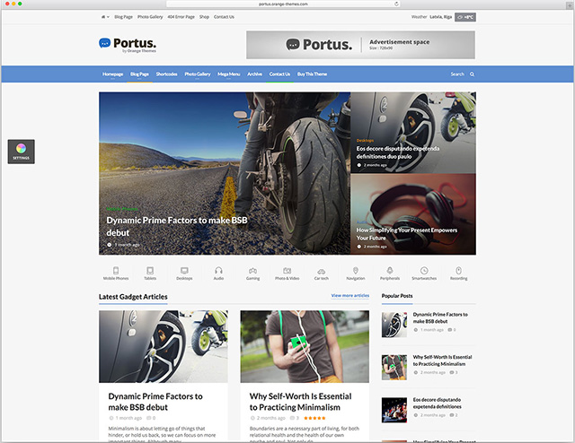 Portus - News Portal & Magazine WordPress Theme