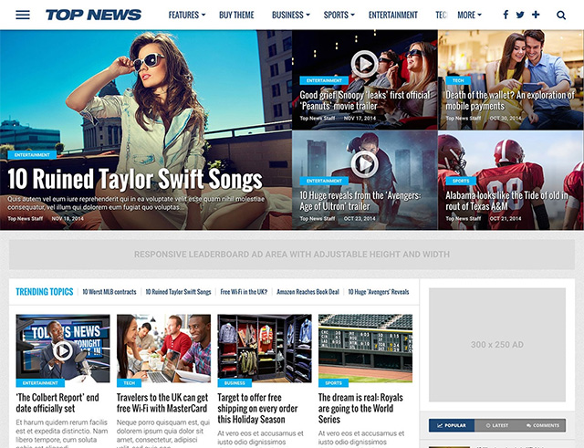 Top News - WordPress News & Magazine Theme