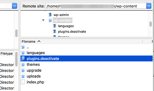 deactivate plugins