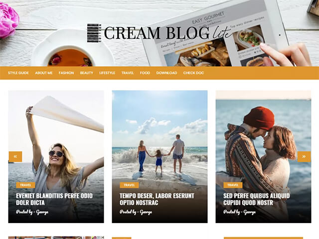 Cream Blog Lite