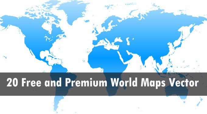 20 Free and Premium World Maps Vector