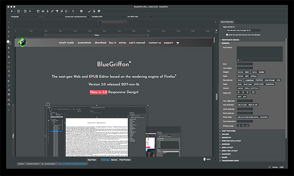 BlueGriffon CSS Editor
