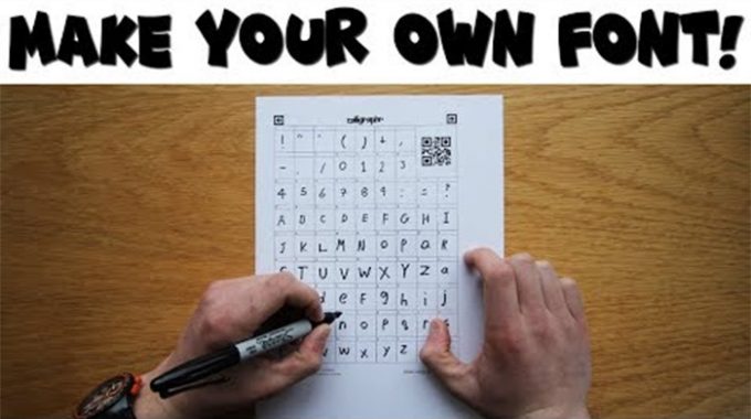 6 Steps to Make Your Own Font