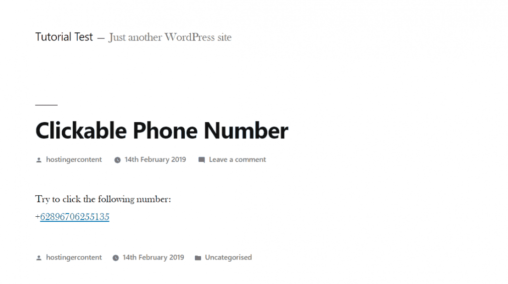 How to Make Phone Number Clickable in HTML and WordPress