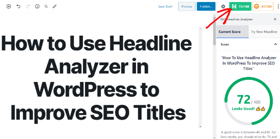 Headline Analyzer in WordPress